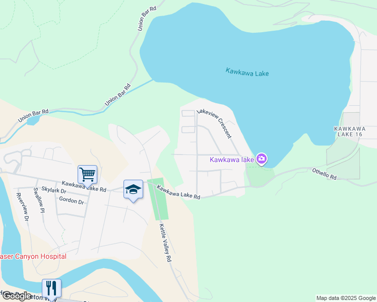 map of restaurants, bars, coffee shops, grocery stores, and more near 65887 Park Avenue in Hope