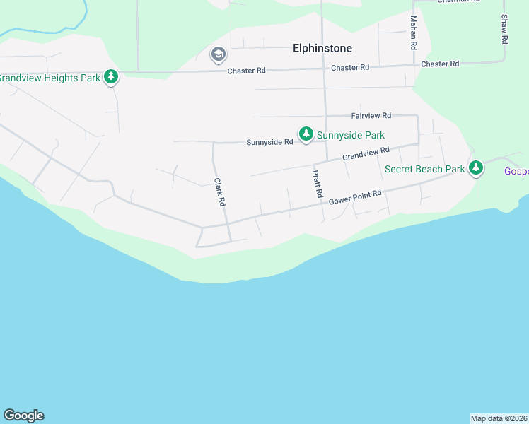 map of restaurants, bars, coffee shops, grocery stores, and more near 66 17 Street in Gibsons
