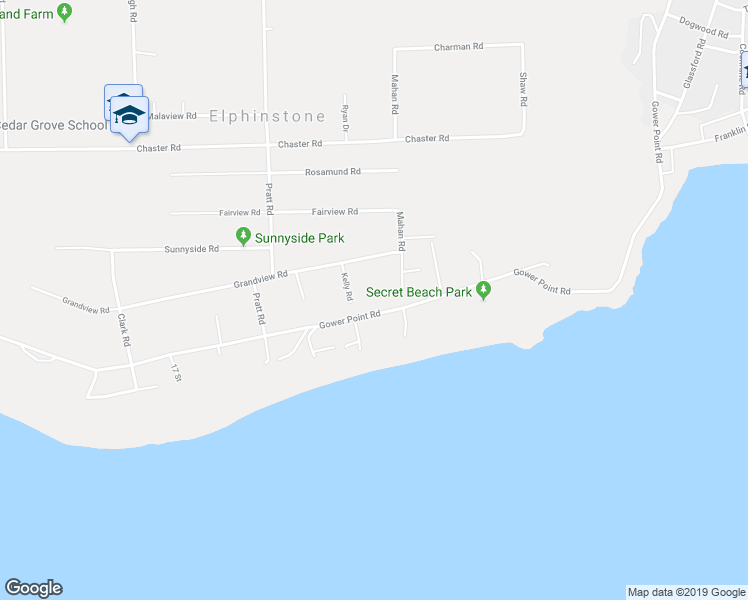 map of restaurants, bars, coffee shops, grocery stores, and more near 1001 Grandview Road in Gibsons
