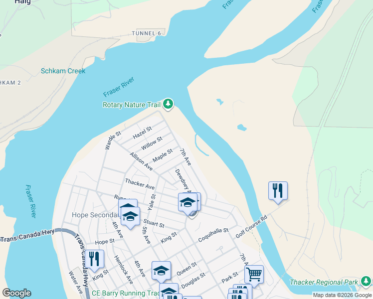 map of restaurants, bars, coffee shops, grocery stores, and more near 275 7th Avenue in Hope