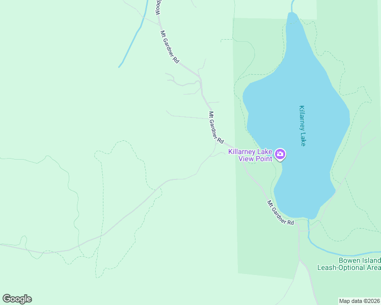 map of restaurants, bars, coffee shops, grocery stores, and more near Hiker's Trail Road in Bowen Island