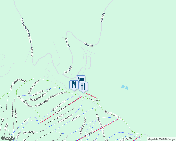 map of restaurants, bars, coffee shops, grocery stores, and more near 110 Clearview Road in Hedley