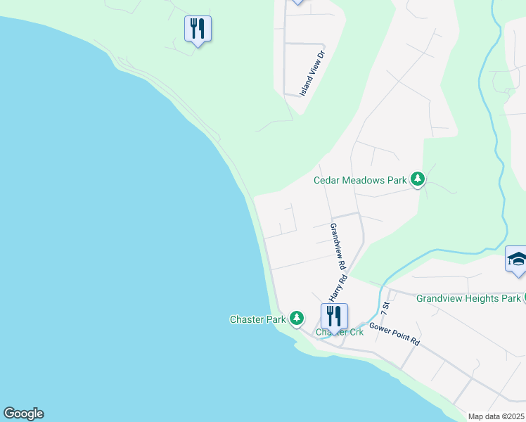 map of restaurants, bars, coffee shops, grocery stores, and more near 1714 Ocean Beach Esplanade in Gibsons