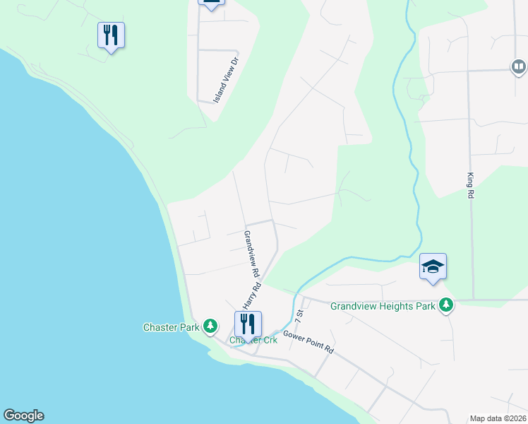 map of restaurants, bars, coffee shops, grocery stores, and more near 296 2 Street in Gibsons