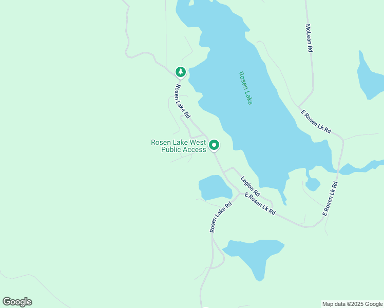 map of restaurants, bars, coffee shops, grocery stores, and more near Rosen Lake Land Access Road in Jaffray