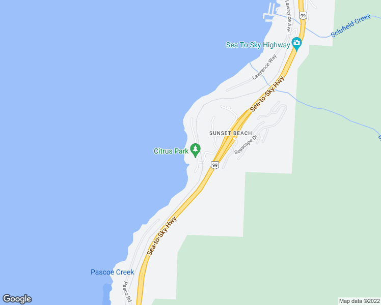 map of restaurants, bars, coffee shops, grocery stores, and more near 8480 Citrus Wynd in West Vancouver