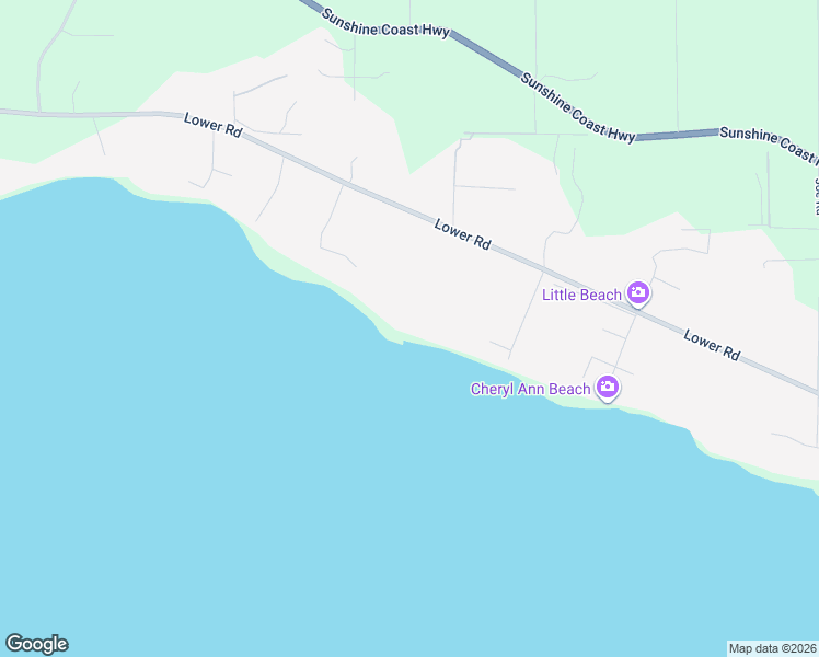 map of restaurants, bars, coffee shops, grocery stores, and more near 2763 Lower Road in Roberts Creek