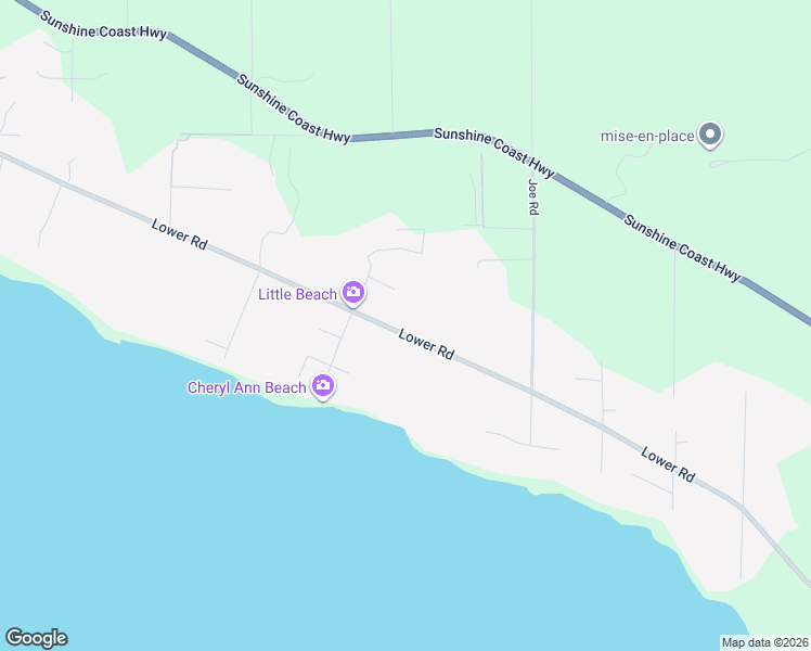 map of restaurants, bars, coffee shops, grocery stores, and more near 2588 Lower Road in Roberts Creek