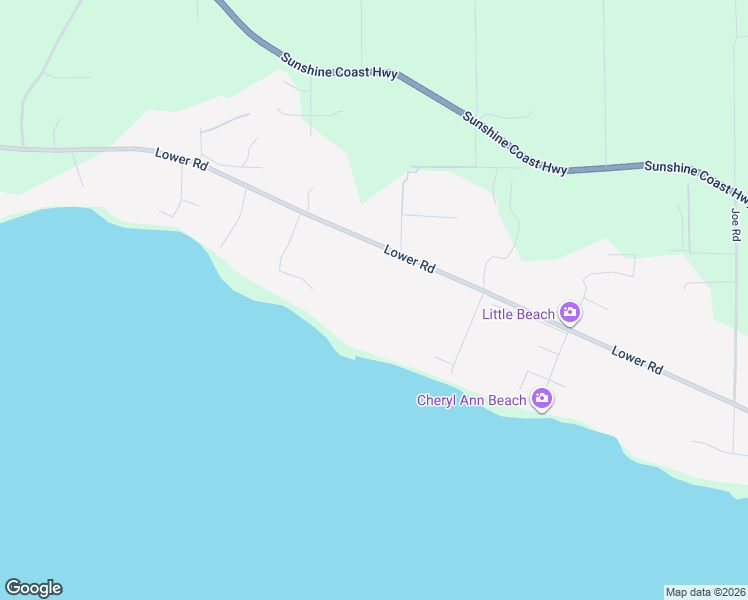 map of restaurants, bars, coffee shops, grocery stores, and more near 2763 Lower Road in Roberts Creek