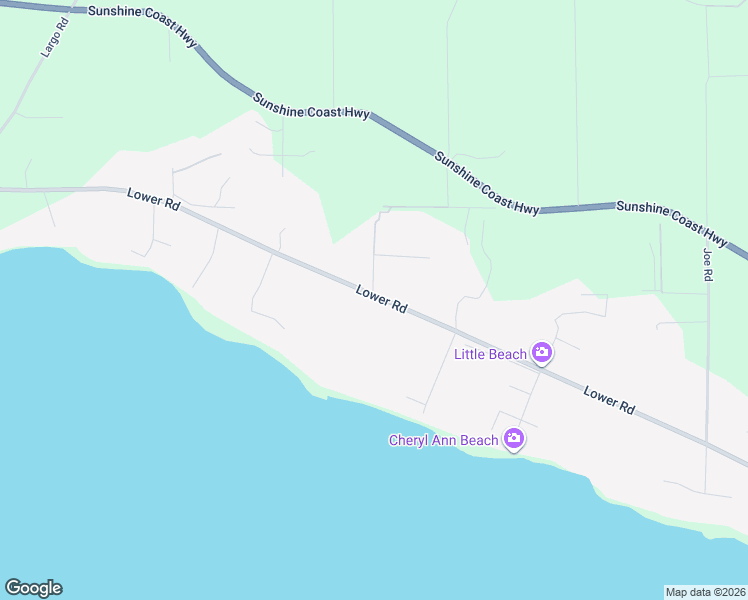 map of restaurants, bars, coffee shops, grocery stores, and more near 2757 Lower Road in Roberts Creek
