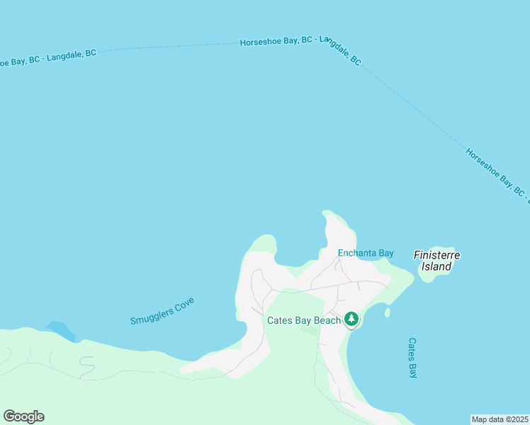 map of restaurants, bars, coffee shops, grocery stores, and more near 214 Finisterre Road in Bowen Island