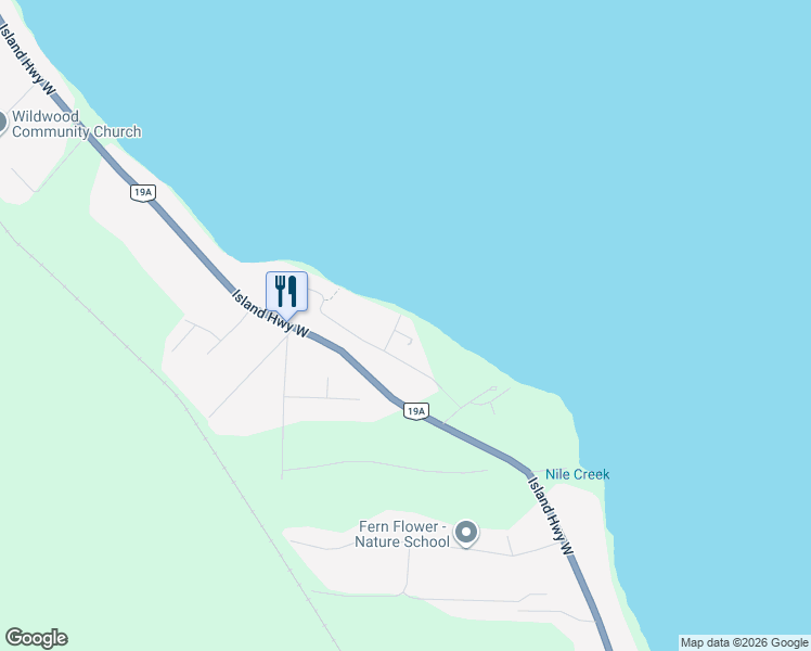 map of restaurants, bars, coffee shops, grocery stores, and more near 29 Henson Road in Nanaimo