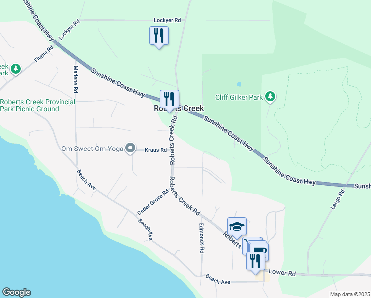 1258 Roberts Creek Road, Roberts Creek BC Walk Score