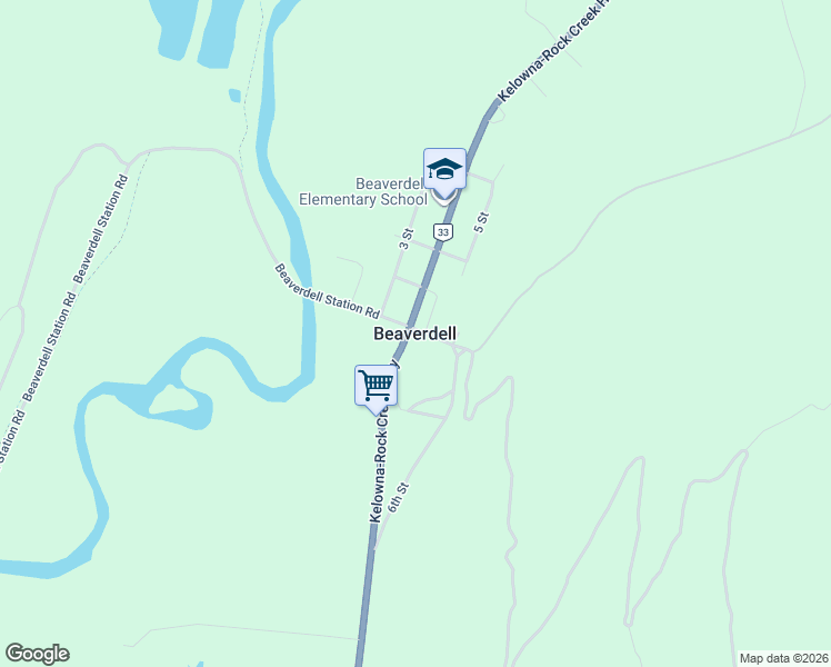 map of restaurants, bars, coffee shops, grocery stores, and more near in Beaverdell