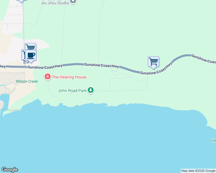 map of restaurants, bars, coffee shops, grocery stores, and more near 4120 Browning Road in Sechelt