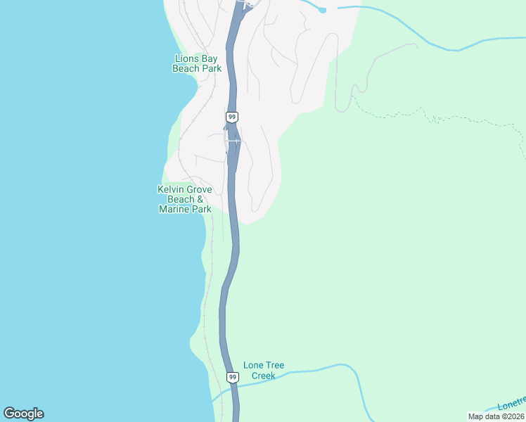 map of restaurants, bars, coffee shops, grocery stores, and more near 195 Kelvin Grove Way in Lions Bay