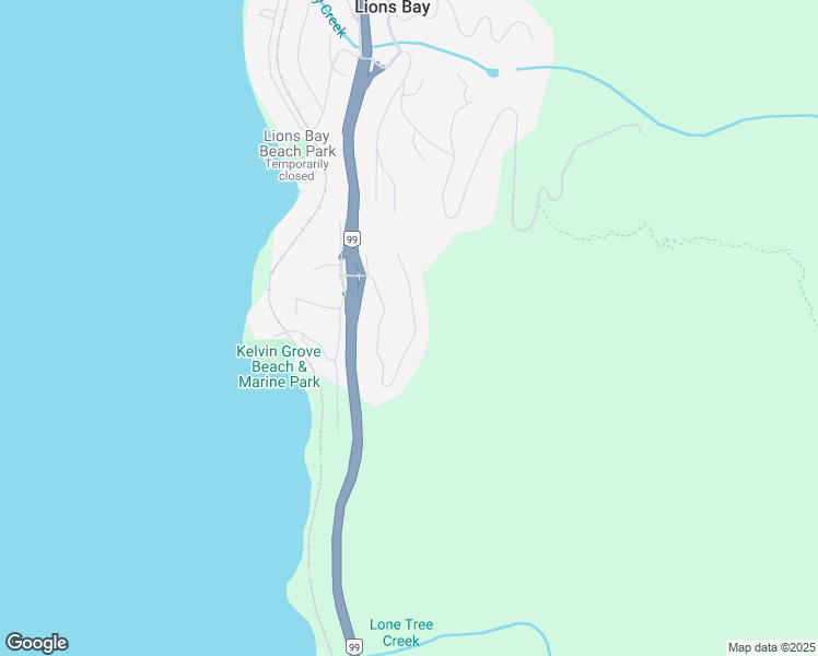 map of restaurants, bars, coffee shops, grocery stores, and more near 270 Kelvin Grove Way in Lions Bay