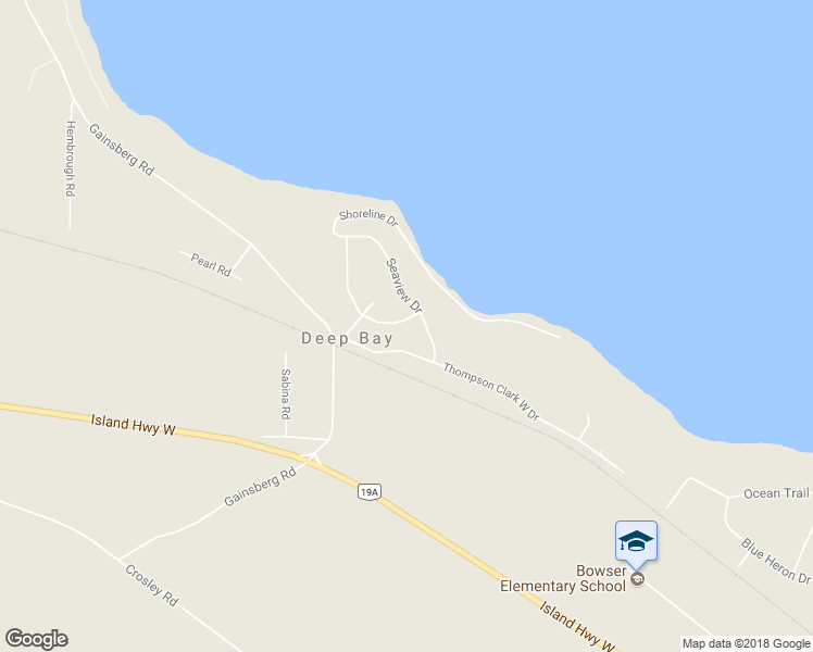 map of restaurants, bars, coffee shops, grocery stores, and more near 5038 Longview Drive in Nanaimo