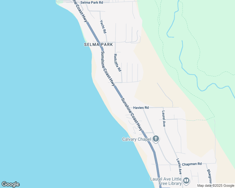map of restaurants, bars, coffee shops, grocery stores, and more near 5069 Sunshine Coast Highway in Sechelt