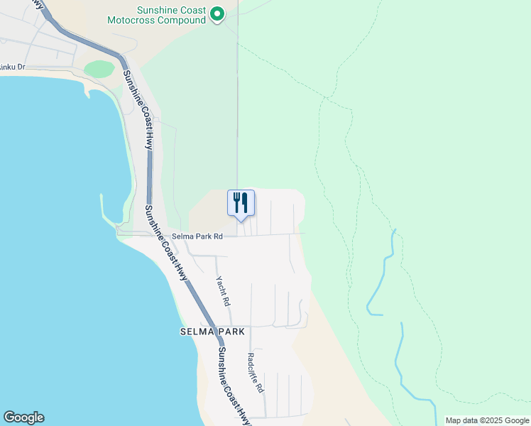 map of restaurants, bars, coffee shops, grocery stores, and more near 5315 Cedarview Place in Sechelt