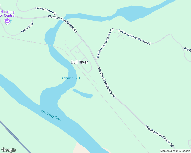 map of restaurants, bars, coffee shops, grocery stores, and more near 4675 Wardner Fort Steele Road in Wardner