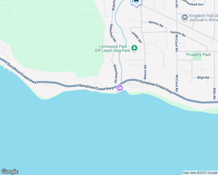 map of restaurants, bars, coffee shops, grocery stores, and more near 6582 Sunshine Coast Highway in Sechelt