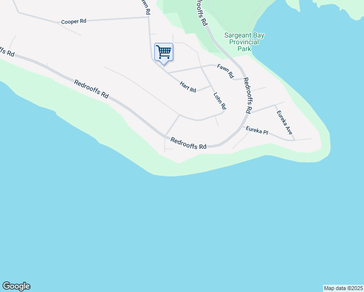 map of restaurants, bars, coffee shops, grocery stores, and more near 7835 Redrooffs Road in Halfmoon Bay