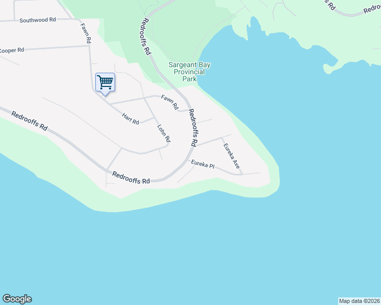 map of restaurants, bars, coffee shops, grocery stores, and more near 5445 Eureka Road in Halfmoon Bay