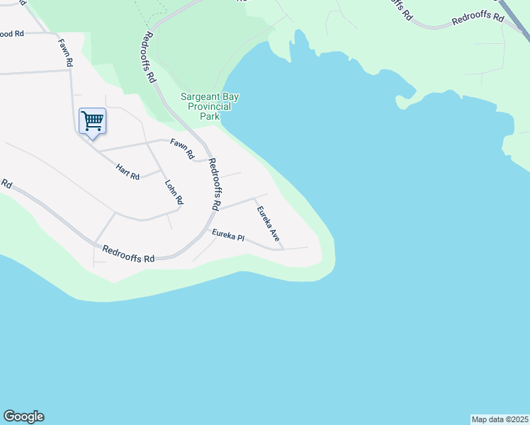 map of restaurants, bars, coffee shops, grocery stores, and more near 7638 Eureka Avenue in Halfmoon Bay