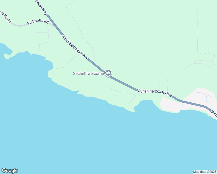 map of restaurants, bars, coffee shops, grocery stores, and more near 7128 Dale Road in Sechelt