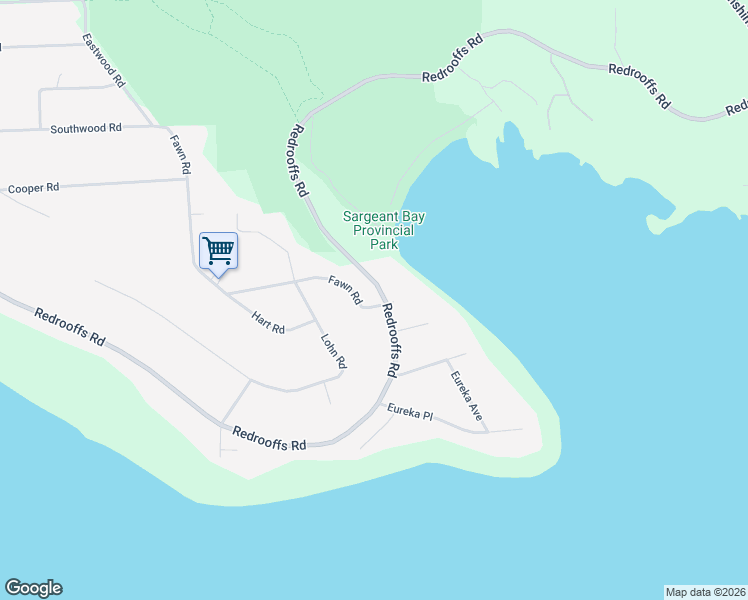 map of restaurants, bars, coffee shops, grocery stores, and more near 7713 Fawn Road in Halfmoon Bay