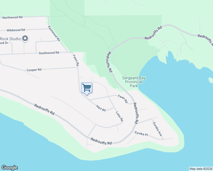 map of restaurants, bars, coffee shops, grocery stores, and more near 7808 Eagle Drive in Halfmoon Bay