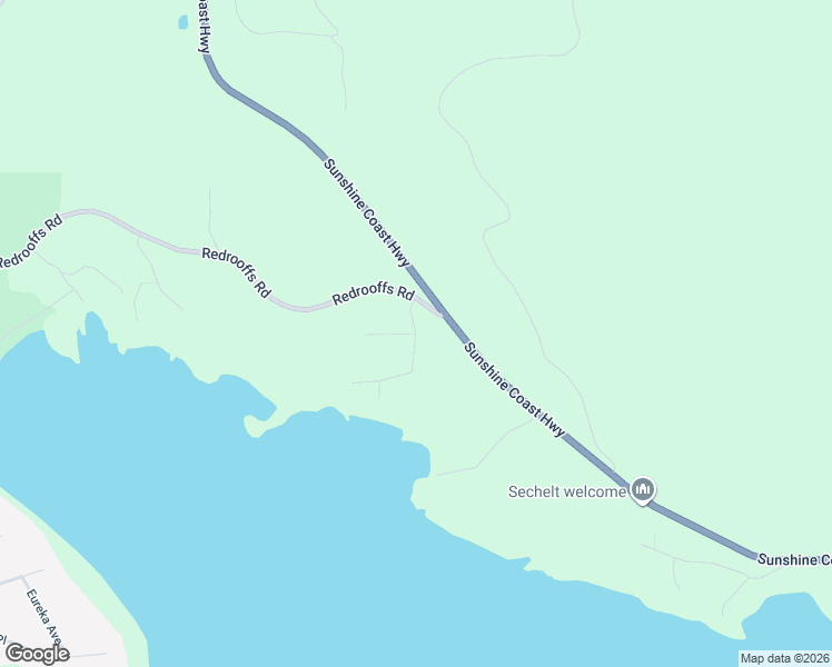 map of restaurants, bars, coffee shops, grocery stores, and more near Annex Road in Sechelt