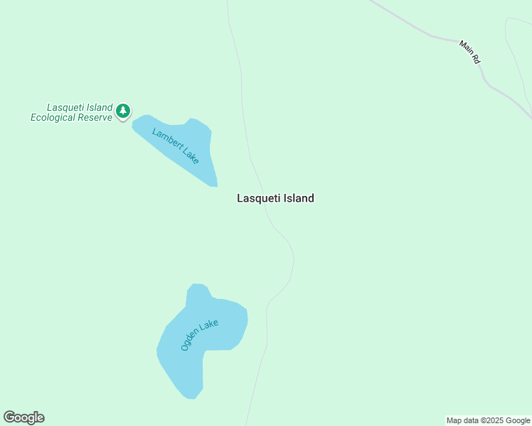 map of restaurants, bars, coffee shops, grocery stores, and more near Lake Road in Lasqueti Island