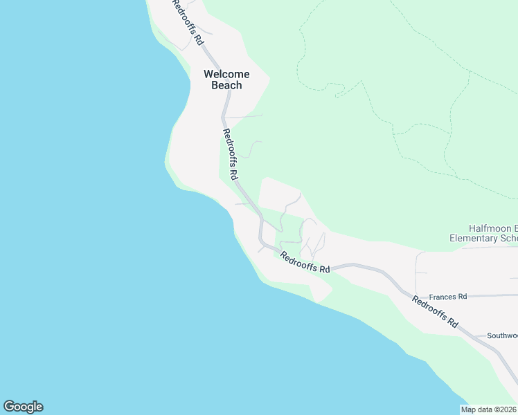 map of restaurants, bars, coffee shops, grocery stores, and more near 8362 Redrooffs Road in Halfmoon Bay
