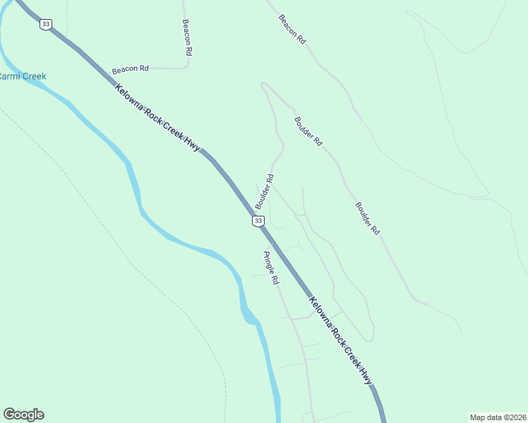 map of restaurants, bars, coffee shops, grocery stores, and more near Boulder Road in Beaverdell