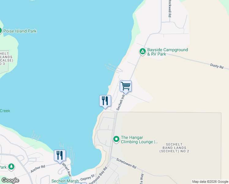 Beach Gate Map 5936 Beachgate Lane, Sechelt BC - Walk Score