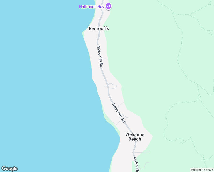 map of restaurants, bars, coffee shops, grocery stores, and more near 8590 Redrooffs Road in Halfmoon Bay