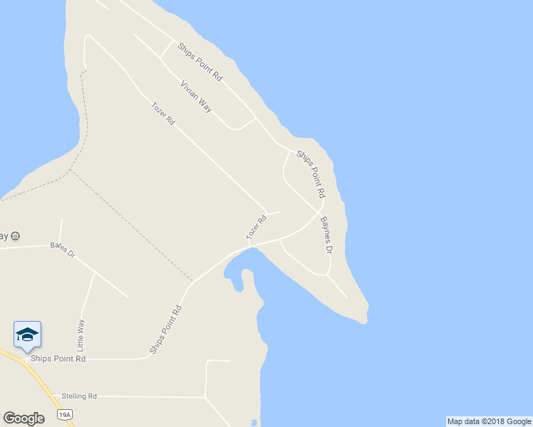 map of restaurants, bars, coffee shops, grocery stores, and more near 7833 Tozer Road in Fanny Bay