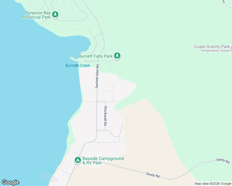 map of restaurants, bars, coffee shops, grocery stores, and more near 6226 Sitka Road in Sechelt