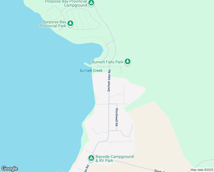 map of restaurants, bars, coffee shops, grocery stores, and more near 6241 Sechelt Inlet Road in Sechelt