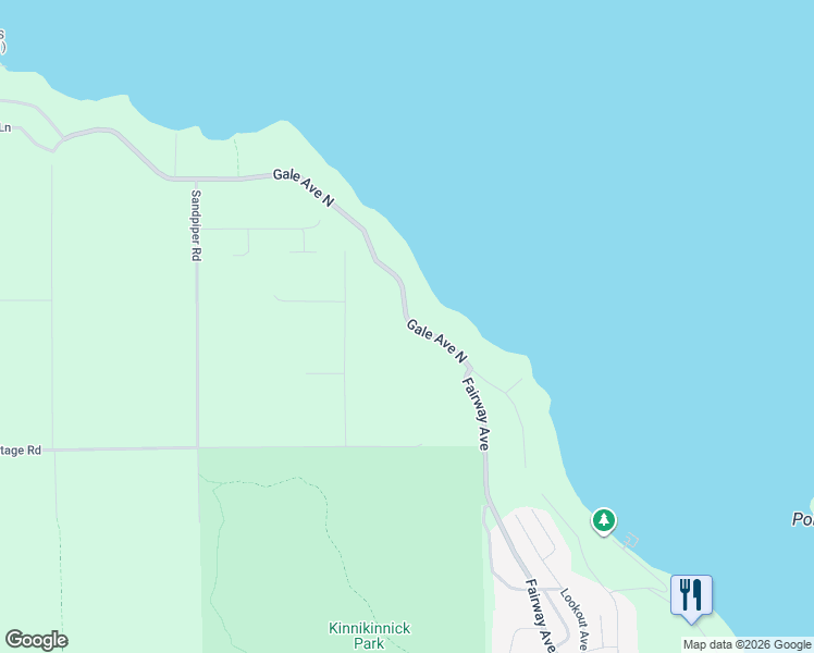 map of restaurants, bars, coffee shops, grocery stores, and more near 6377 Gale Avenue North in Sechelt
