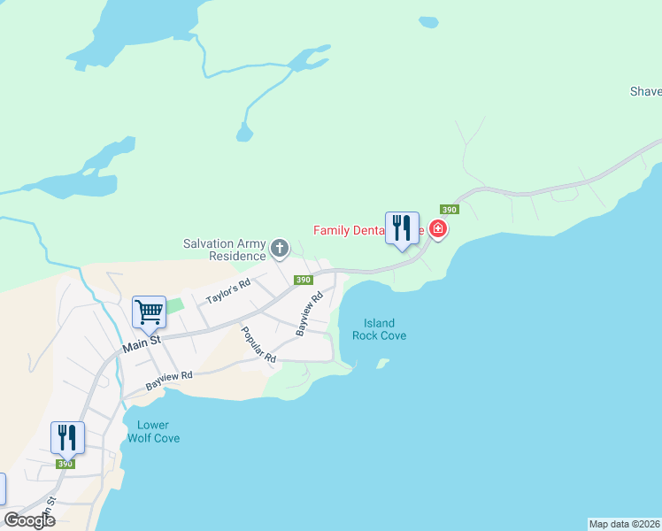 map of restaurants, bars, coffee shops, grocery stores, and more near 274 Main Street in Springdale