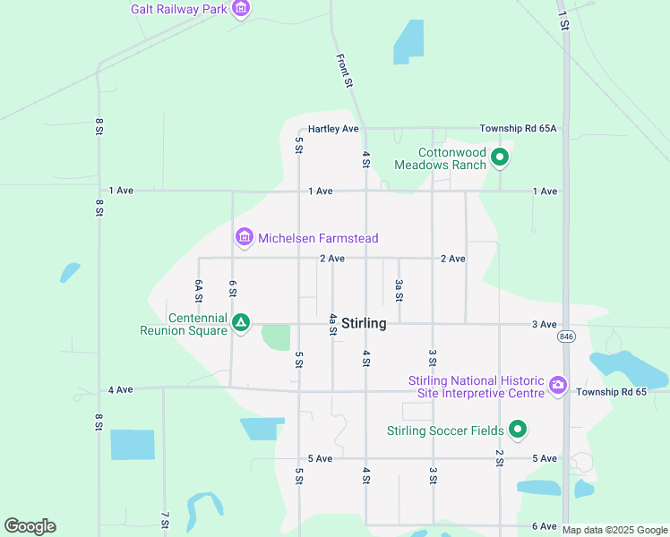 map of restaurants, bars, coffee shops, grocery stores, and more near 209 4A Street in Stirling