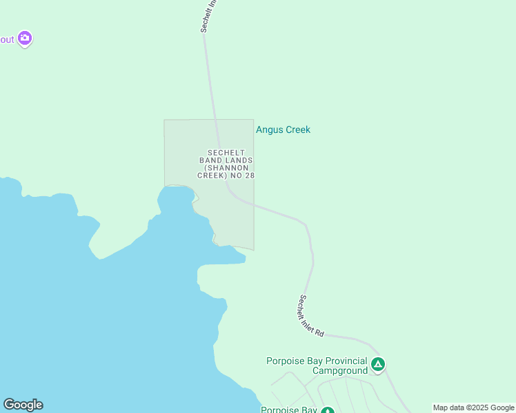 map of restaurants, bars, coffee shops, grocery stores, and more near Sechelt Inlet Road in Sechelt