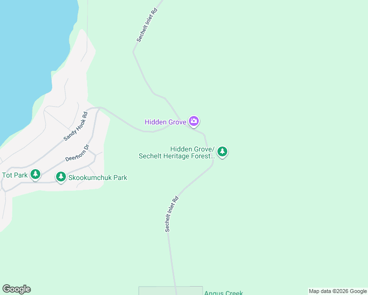 map of restaurants, bars, coffee shops, grocery stores, and more near 6979 Sechelt Inlet Road in Sechelt