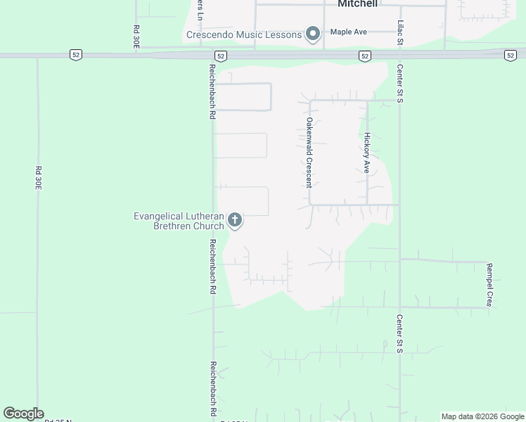 map of restaurants, bars, coffee shops, grocery stores, and more near Friesen Drive in Mitchell