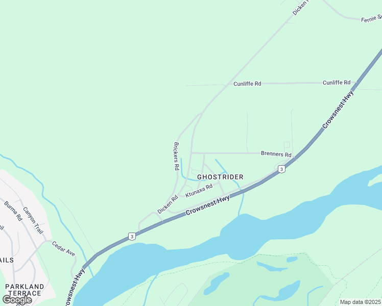 map of restaurants, bars, coffee shops, grocery stores, and more near Dicken Road in Fernie