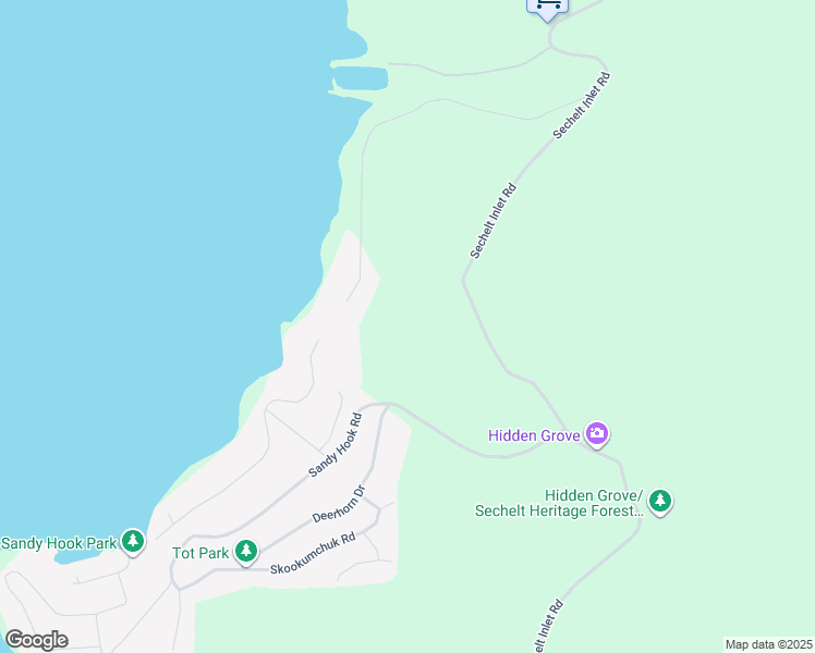 map of restaurants, bars, coffee shops, grocery stores, and more near 7095 Sechelt Inlet Road in Sechelt