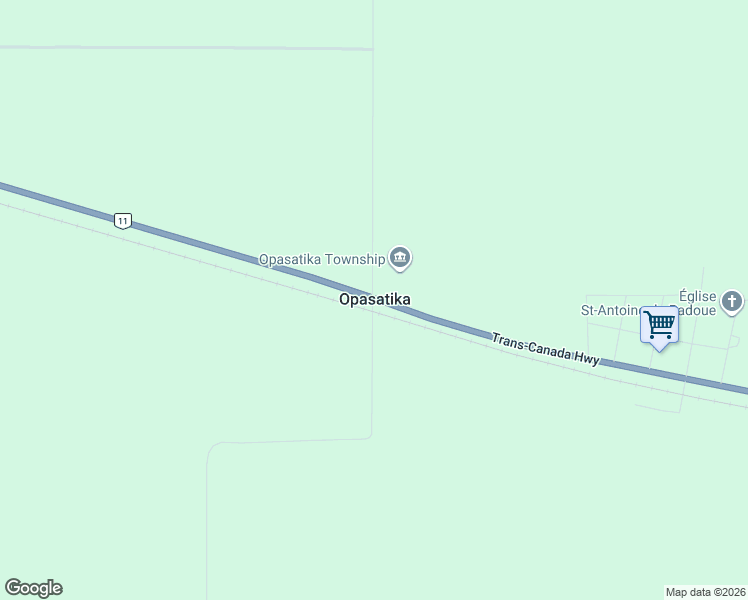 map of restaurants, bars, coffee shops, grocery stores, and more near in Opasatika